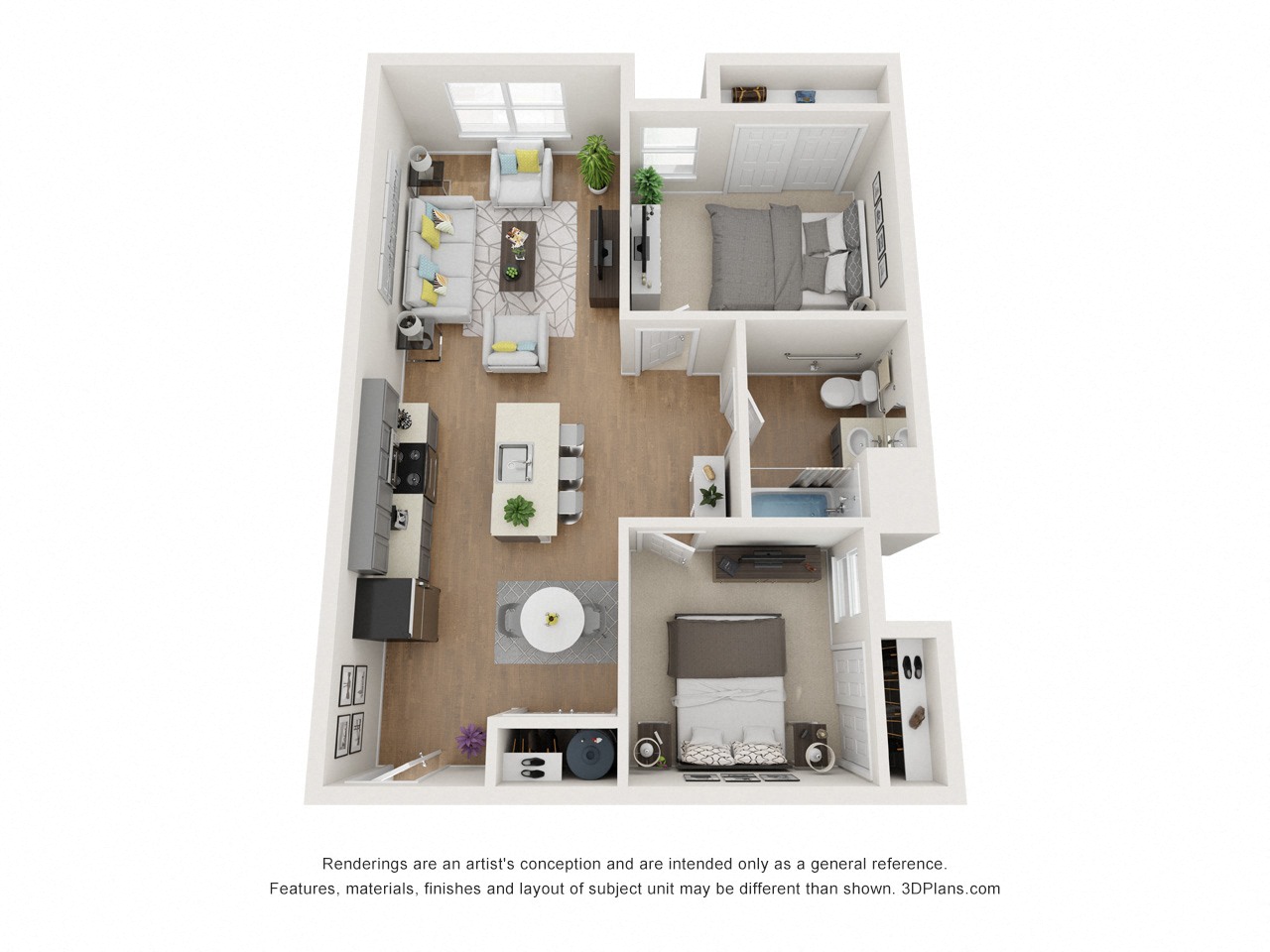 Two Bedroom/One Bathroom